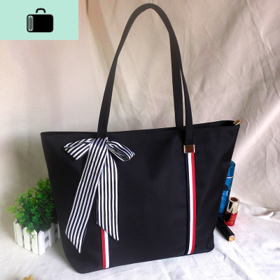 托特包简约女单肩防水尼龙牛津布包2020新款帆布通勤大容量包包潮NEW LAKE女士单肩包