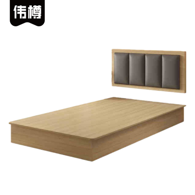 伟樽木质床120*200cm张