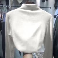 双面德绒保暖打底衫女秋冬纯色上衣韩国女装加绒修身T恤长袖女装