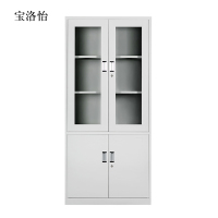 宝洛怡钢制文件柜档案柜财务凭证柜带锁储物柜铁皮柜书柜大器械文件柜