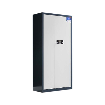 铭威盾保密柜财务档案柜文件柜办公室资料储物柜保险柜电子密码国保锁通体灰框白门-电子密码锁常规