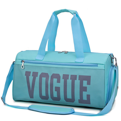 健身包干湿分离女运动包防水游泳包男鞋位瑜伽训练包潮手提旅行包-定制浅绿色浅绿色