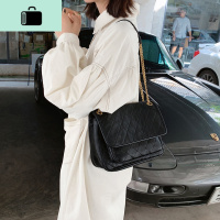 软皮菱格链条包包女包2020新款潮百搭大容量单肩斜挎大包NEW LAKE女斜挎包