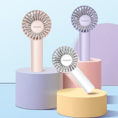 沃品(WOPOW) 手持风扇mini便携随身小型三档续航时间长桌面静音FA19 颜色可备注