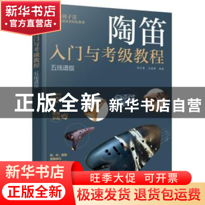 正版 陶笛入门与考级教程(五线谱版) 周子雷,王丽辉编著 化学工