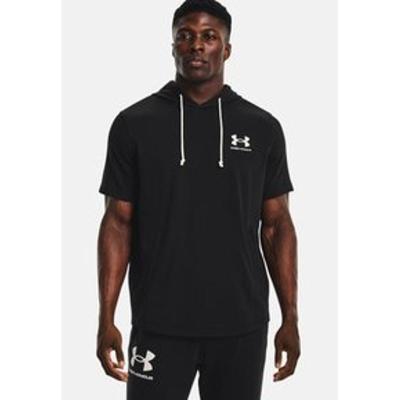 Under Armour男士运动印花短袖T恤训练健身专用连帽款式舒适透气