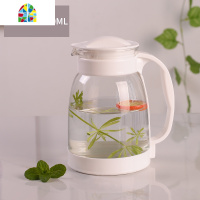 冷水壶大容量玻璃可高温凉白开水杯茶壶套装家用果汁壶防爆凉水壶 FENGHOU 黑色带茶滤(2000ML)