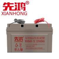 先鸿蓄电池12V65AH电瓶家用UPS太阳能光伏发电系统照明应急基站