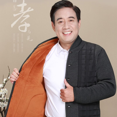 NEWLAKE中老年人男驼绒棉袄保暖外套加绒加厚内外穿爸爸冬装棉衣爷爷棉服棉衣