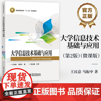[按需印刷POD]大学信息技术基础与应用 普通高等教育“十二五"规划教材 王民意 马振中 著 电子工业出版社