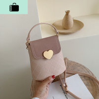 包包女2019秋冬新款百搭斜挎网红水桶包手提潮韩版菱格单肩链条包NEW LAKE女斜挎包