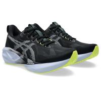 ASICS跑步鞋男缓震透气舒适轻便黑色亮黄色点缀网面材质时尚外观