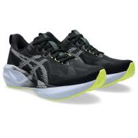 ASICS跑步鞋男缓震透气舒适轻便黑色亮黄色点缀网面材质时尚外观