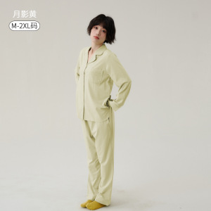 睡衣女款新款春款情侣男士家居服夏季套装薄款大码春秋款