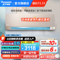 松下(Panasonic)1.5匹新一级能效直流变频20倍纳诺怡除菌自清洁一键睡眠壁挂式空调挂机 LG13KQ10N