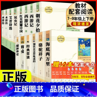 [人教版 14册]七八九年级上下册初中必读名著十二本 [正版]西游记原着国一上册语文阅读必读四大名着 人民教育出版社初中
