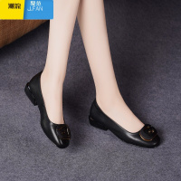 聚范2023新款夏季平底单鞋女软底女鞋春款皮鞋圆头豆豆鞋软皮瓢鞋