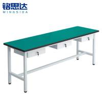 铭思达轻型防静电工作台200*60*75cm三抽张