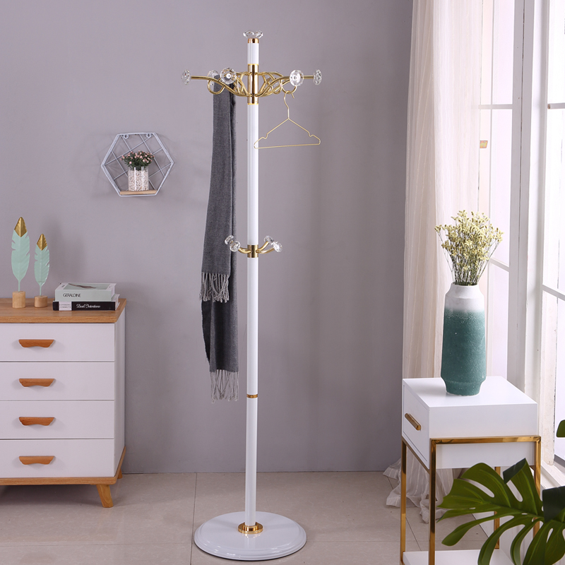 旋转衣帽架落地家用轻奢ciaa不锈钢钛金简约现代多功能挂衣架创意卧室