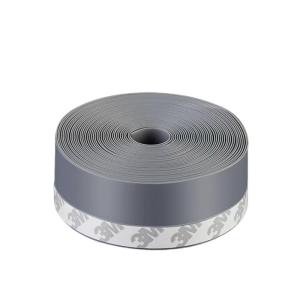 中锦科技 硅胶门窗密封条防风防尘自粘密封胶条60mm*5米[灰色]卷