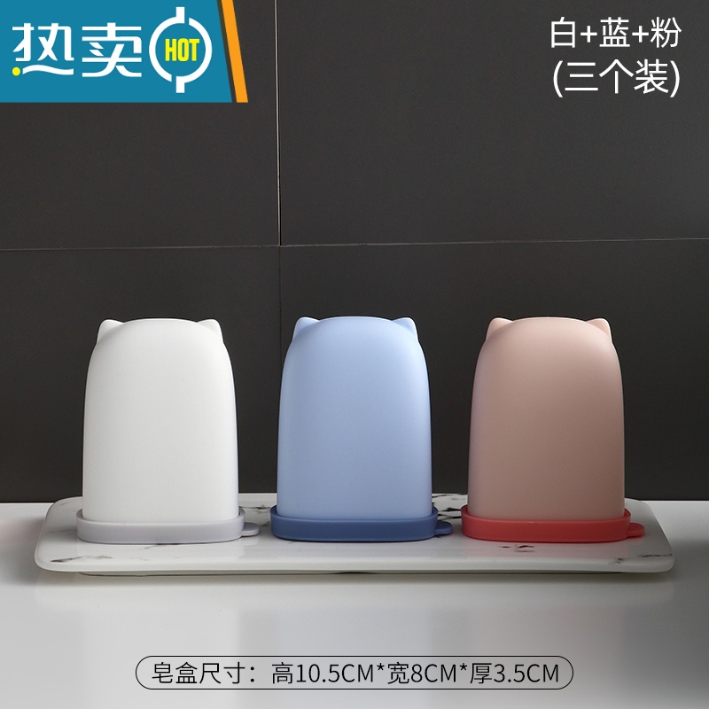 敬平塑料带锁扣旅行肥皂盒迷你便携香皂盒创意硅胶带盖密封防水皂盒 混色3个装[3个颜色每样一个]