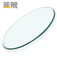 晋舰玻璃桌面钢化圆形玻璃桌面酒店饭店食堂防刮痕玻璃桌面直径95CM