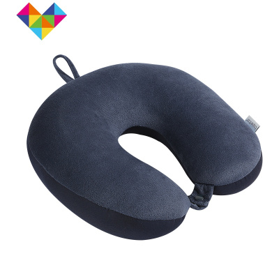粒子U型枕颈椎护颈枕可变U形枕芯汽车飞机旅行枕学生午睡午休御蓝锦