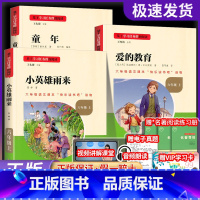全套3本 [正版]爱的教育小英雄雨来童年高尔基原著六年级上册必读课外书目辅导资料书籍小学语文快乐读书吧儿童文学名著故事书