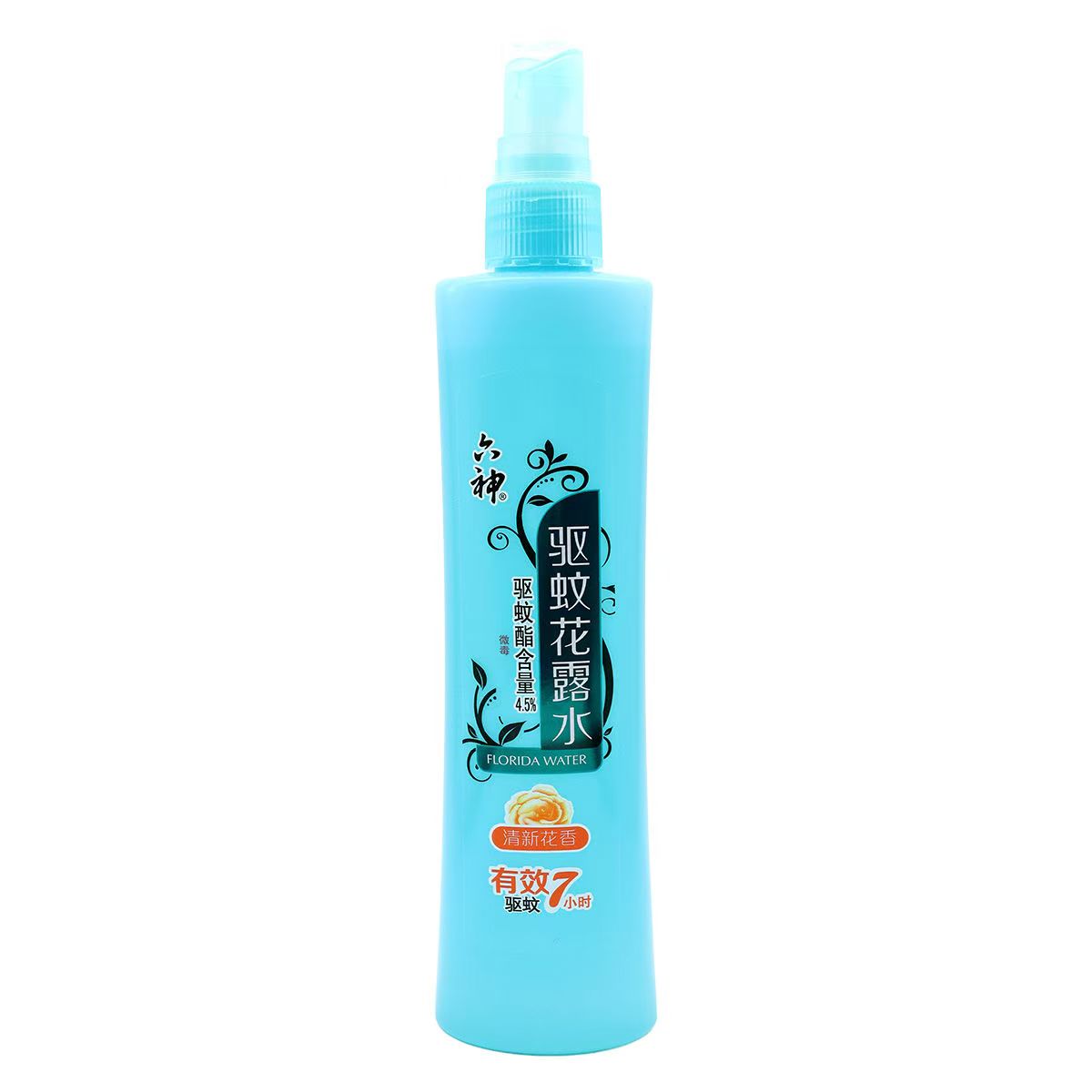 六神[驱蚊喷雾]清新花香花露水-180ml*1(蚊怕水驱蚊液止痒祛痱舒爽)