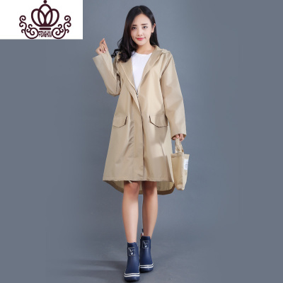 封后成人雨衣女户外徒步可爱长款日本时尚防水风衣轻薄透气旅游雨披