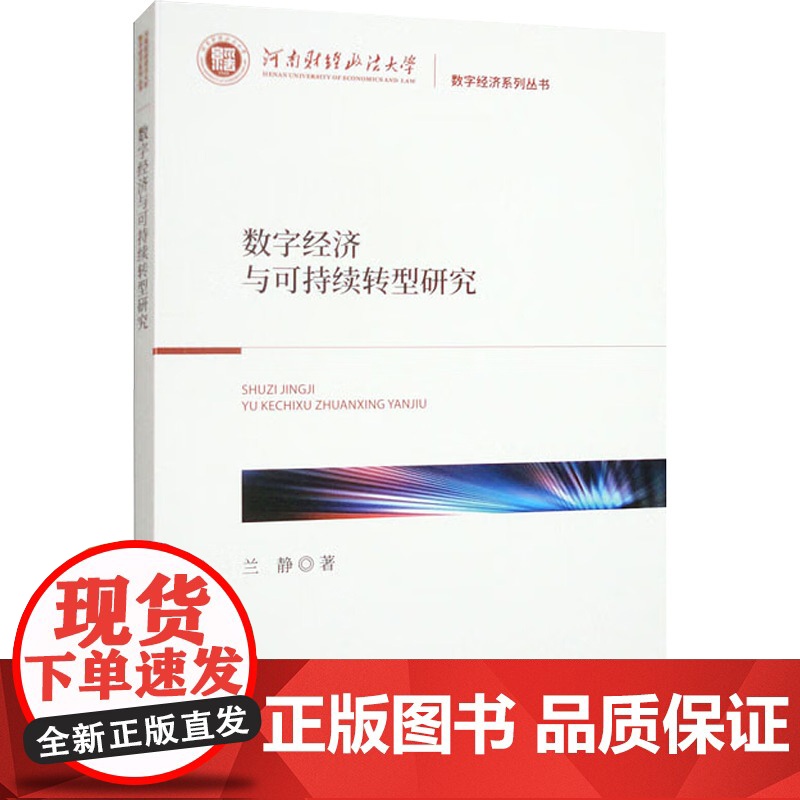 数字经济与可持续转型研究 兰静 著 经济科学出版社 经济理论、法规 经济理论