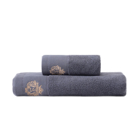 天山柔 34*72cm 120g 酒店风全棉缎档 毛巾 (计价单位:条) 深灰