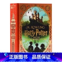 哈利波特与魔法石 彩绘手工立体书 精装 [正版]哈利波特与魔法石英文原版1 Harry Potter and the P