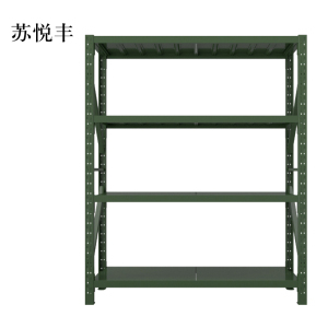 苏悦丰装备器材存放架军绿色拆装盾牌货架1.5米长存放架1500*600*2000