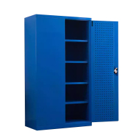 DXBG重型工具柜车间用加厚物件工具储物柜工厂铁皮柜汽修厂零件收纳柜蓝色五层带挂板