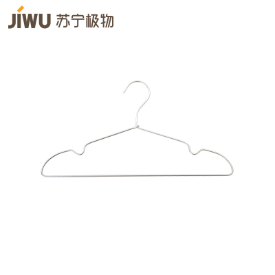 苏宁极物铝制衣架三只装银色银色410*220*4mm/只