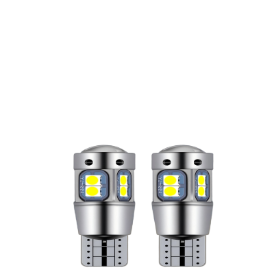 金电石 示宽灯改装汽车led透镜t10小灯泡超亮车外灯日行灯行车灯插泡通用 个