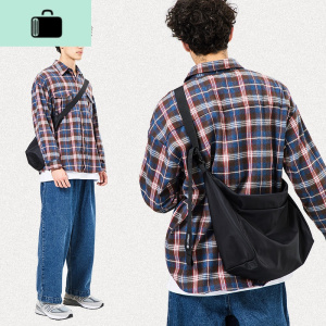 日系斜挎包男单肩工装大容量潮牌背差挎包女ins潮学生NEW LAKE女士单肩包