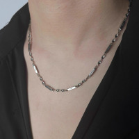 莫比乌斯项链洗澡可戴男潮流百搭配饰男生小众高级感挂饰女锁骨链送女朋友老婆情人节七夕生日礼物