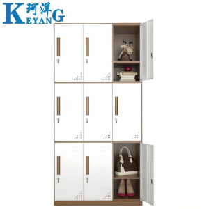 珂洋 更衣柜 咖白拆装九门 台