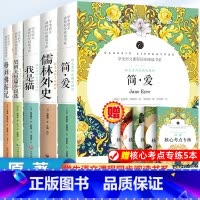 简爱+儒林+我是猫+格列佛+契诃夫[全套5册考点] [正版]儒林外史原著九年级下册必读无障碍阅读导版青少年版白话文
