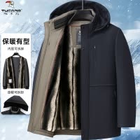 [内胆可拆]啄木鸟中老年人棉衣男加绒加厚棉服爸爸冬季保暖外套