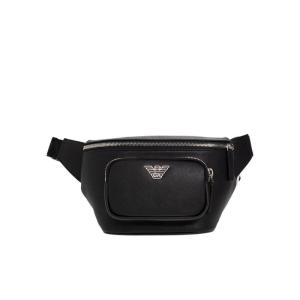 Emporio Armani徽标贴花可调节肩带休闲风单肩包