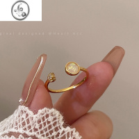 JiMi轻奢锆石开口戒指女简约小众设计气质高级感食指戒2022年新款指环