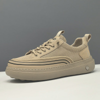 男生厚底板鞋男款潮鞋夏季透气小丑鞋男百搭歪头休闲鞋萌丑芒果鞋