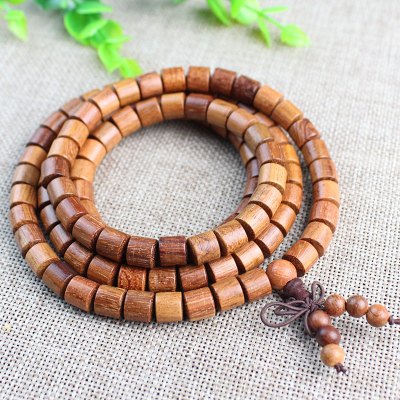厂家直销缅甸花梨木手串108颗桶珠手链男女文玩佛珠念珠挂件饰品送女朋友老婆情人节七夕生日礼物