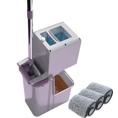 免手洗干湿两用拖布脏清分离托把懒人平板拖把家用一拖净拖地