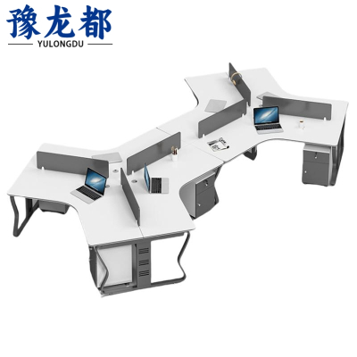 豫龙都 屏风桌 六人位 张