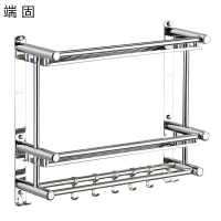 端固 304双层特厚50cm毛巾架TRE-8/个