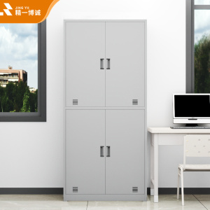精一博诚士兵柜内务柜干部双人铁皮柜宿舍军官更衣储物柜四门物品柜 加厚款